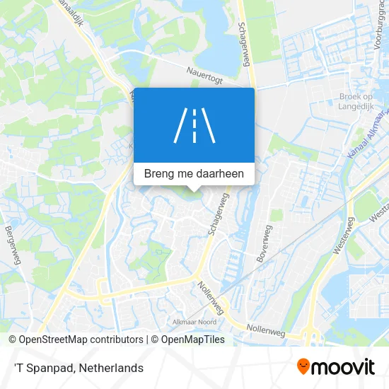 'T Spanpad kaart