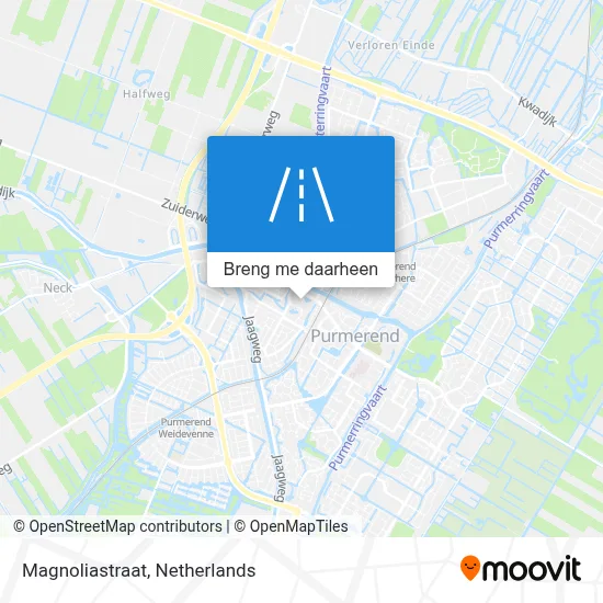 Magnoliastraat kaart