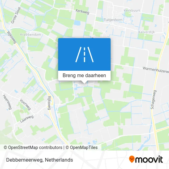 Debbemeerweg kaart