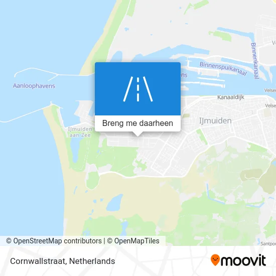 Cornwallstraat kaart