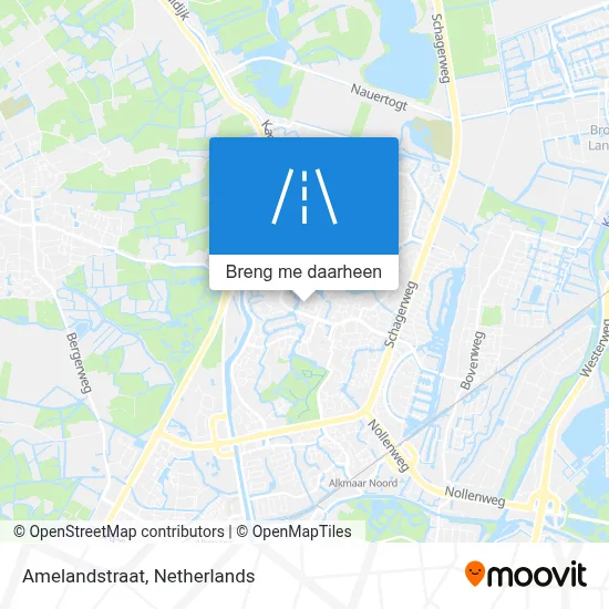 Amelandstraat kaart