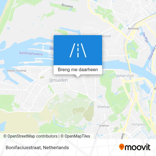 Bonifaciusstraat kaart
