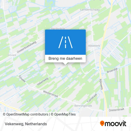 Vekenweg kaart