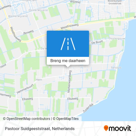 Pastoor Suidgeeststraat kaart