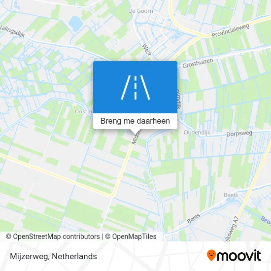 Mijzerweg kaart