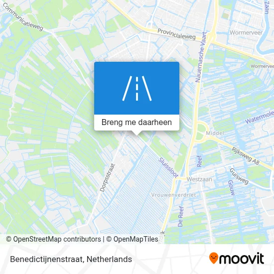 Benedictijnenstraat kaart