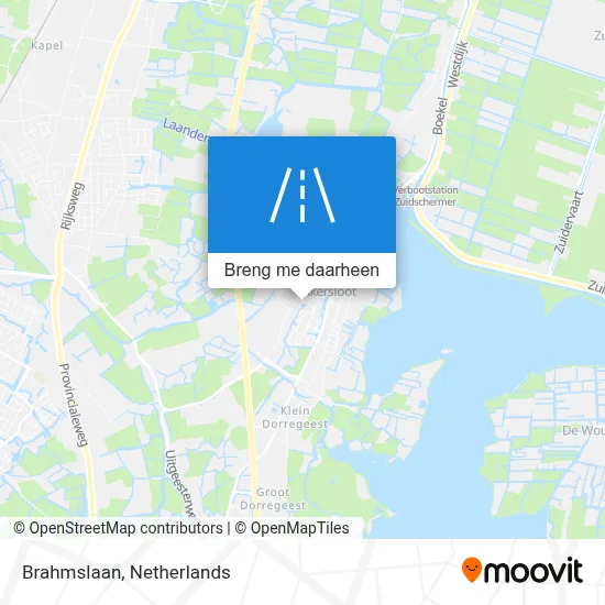 Brahmslaan kaart