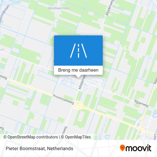 Pieter Boomstraat kaart