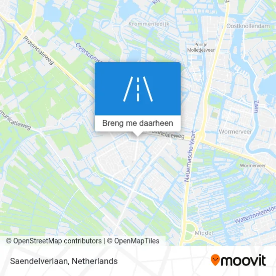Saendelverlaan kaart