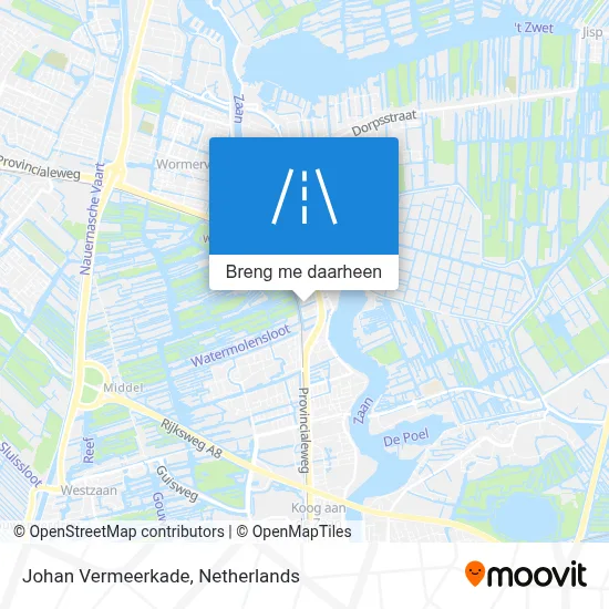 Johan Vermeerkade kaart