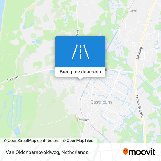 Van Oldenbarneveldweg kaart