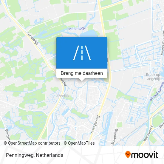 Penningweg kaart