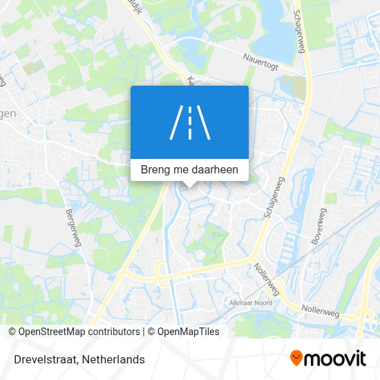 Drevelstraat kaart