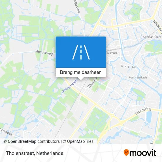 Tholenstraat kaart
