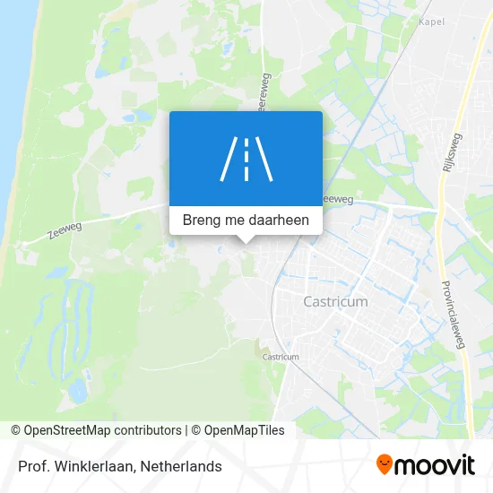 Prof. Winklerlaan kaart