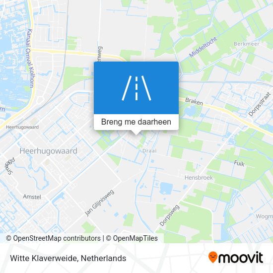 Witte Klaverweide kaart