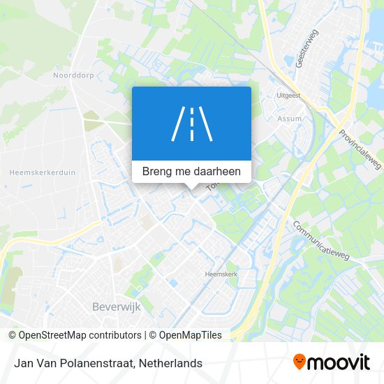 Jan Van Polanenstraat kaart