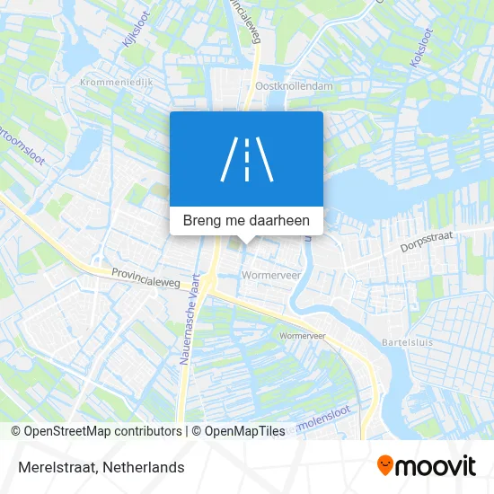 Merelstraat kaart