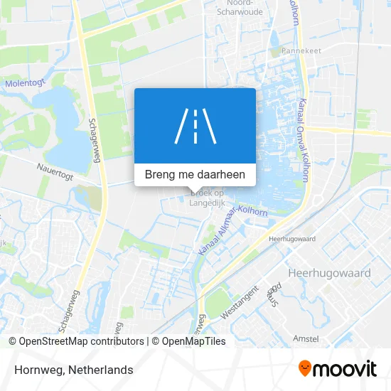 Hornweg kaart