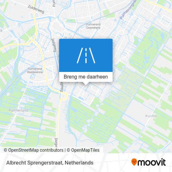 Albrecht Sprengerstraat kaart