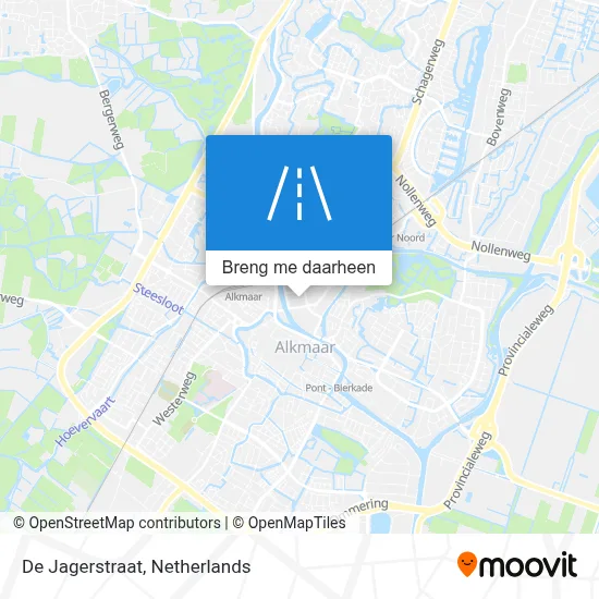 De Jagerstraat kaart