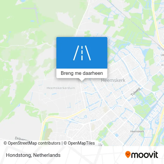 Hondstong kaart