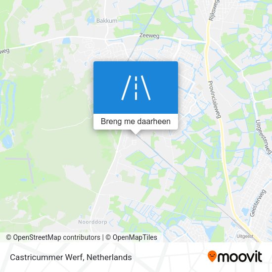 Castricummer Werf kaart