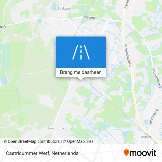 Castricummer Werf kaart