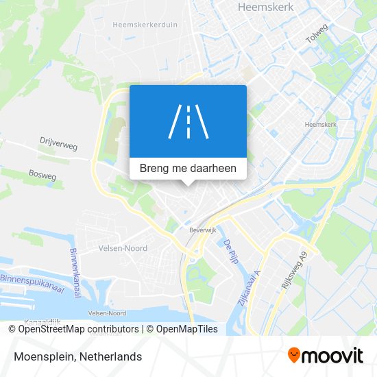Moensplein kaart