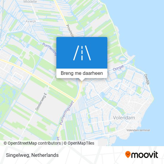 Singelweg kaart