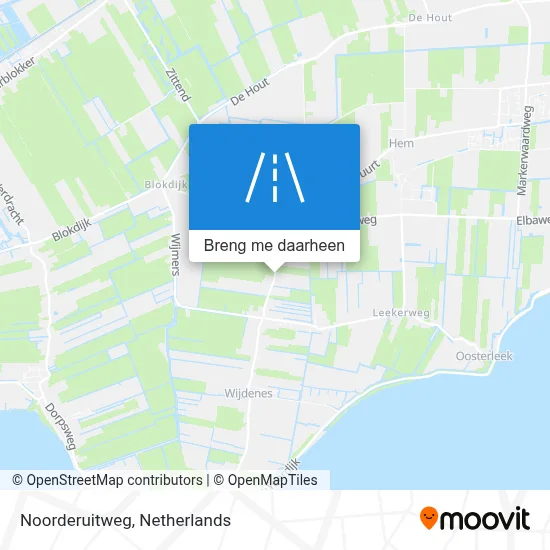Noorderuitweg kaart
