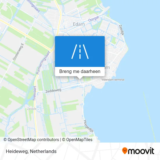 Heideweg kaart