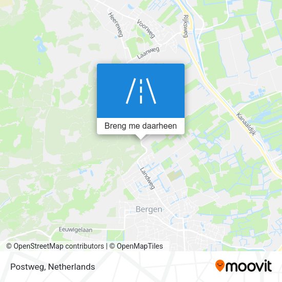 Postweg kaart