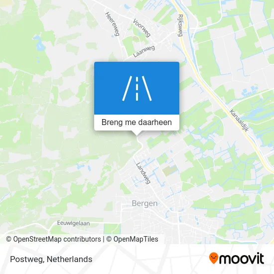 Postweg kaart
