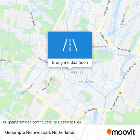 Gedempte Nieuwesloot kaart