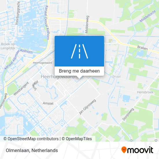 Olmenlaan kaart