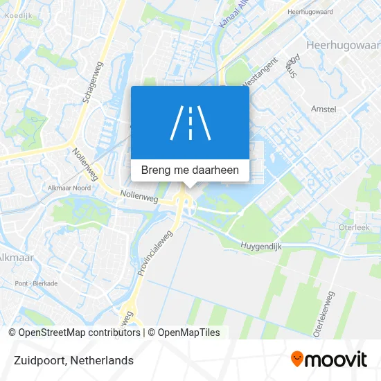 Zuidpoort kaart