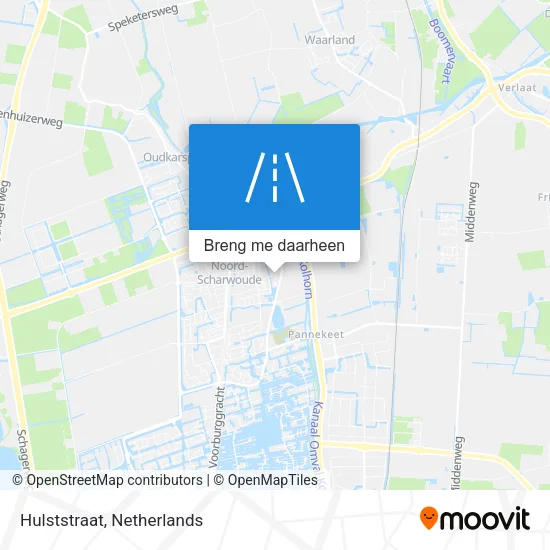 Hulststraat kaart
