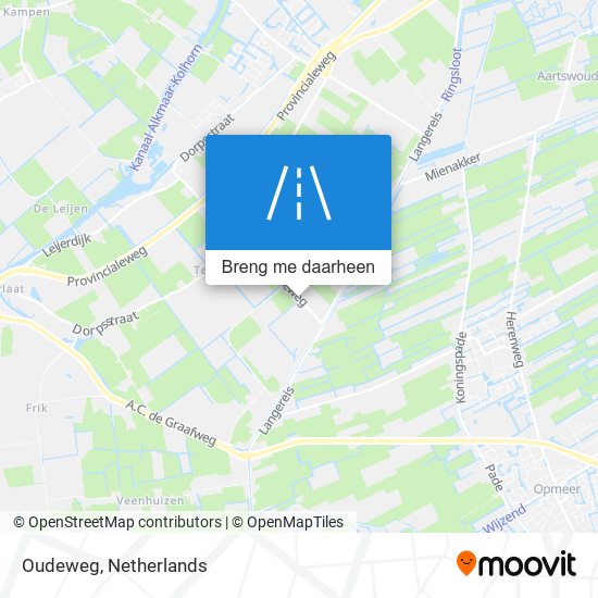 Oudeweg kaart