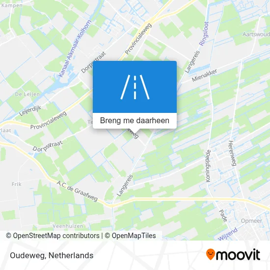 Oudeweg kaart