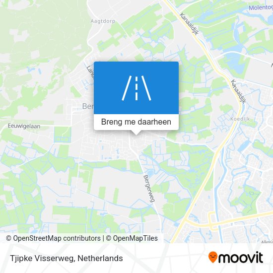 Tjipke Visserweg kaart