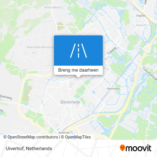 Uiverhof kaart