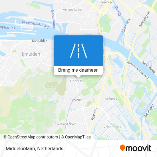 Middeloolaan kaart