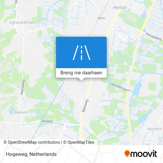 Hogeweg kaart