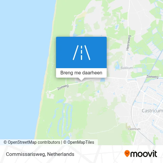 Commissarisweg kaart