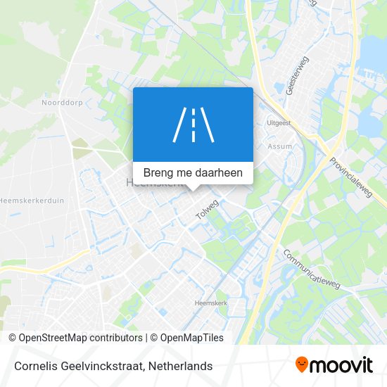 Cornelis Geelvinckstraat kaart