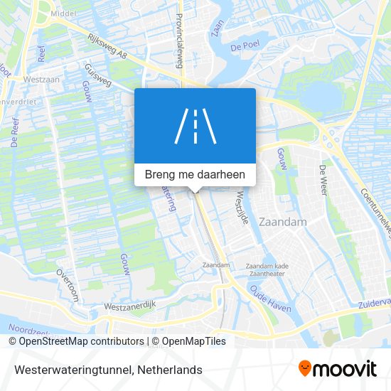 Westerwateringtunnel kaart