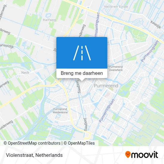 Violenstraat kaart