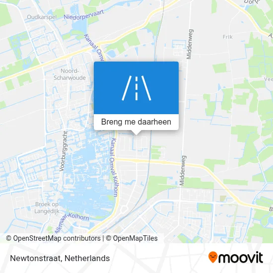 Newtonstraat kaart