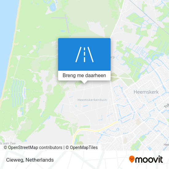 Cieweg kaart